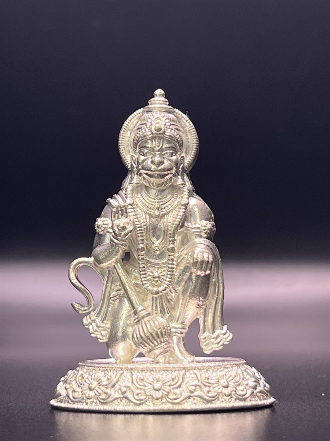 Om Pooja Shop Hanuman Ring in Pure Silver|Amazon.com